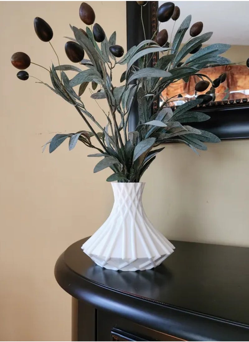 3D Brothers - Stylish Cross Hatch Pattern Modern Vase - Image 1