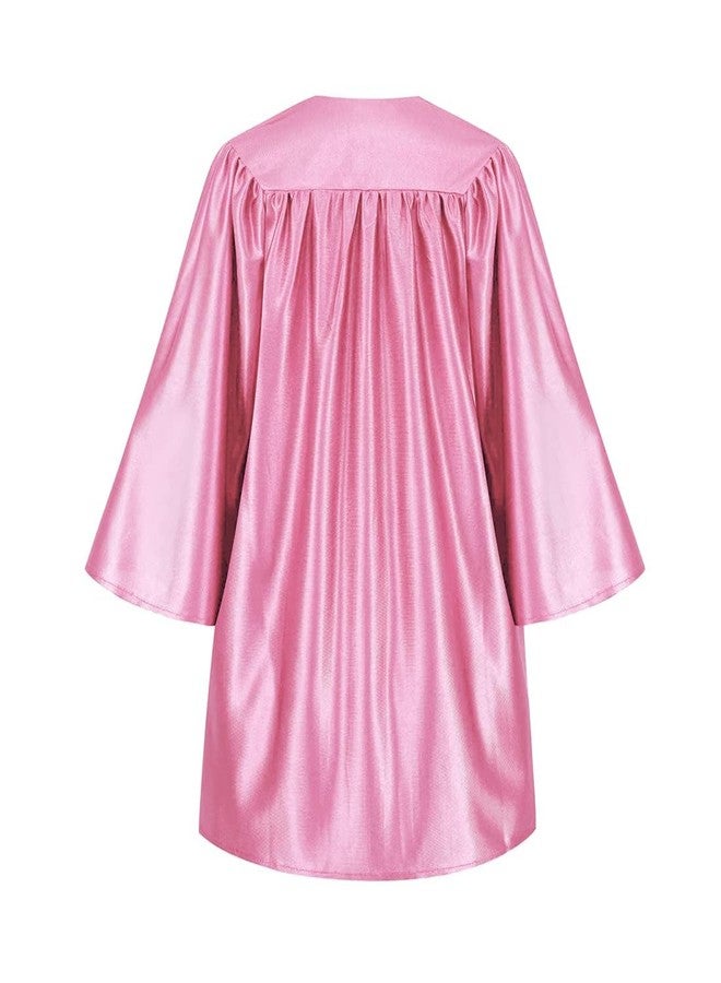 HAPNBCELE Kids Shiny Graduation Cap and Gown 5 Pcs Set with 2026 2027 Tassel Kindergarten Preschool Ceremony Gifts for Boys Girls (Pink, 27) - Image 3