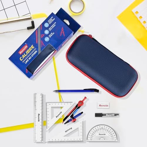 Reynolds Zinc Geometry Box | Instrument Box | Pencil Box | Rust Resistant Instruments, Multicolor - Image 2