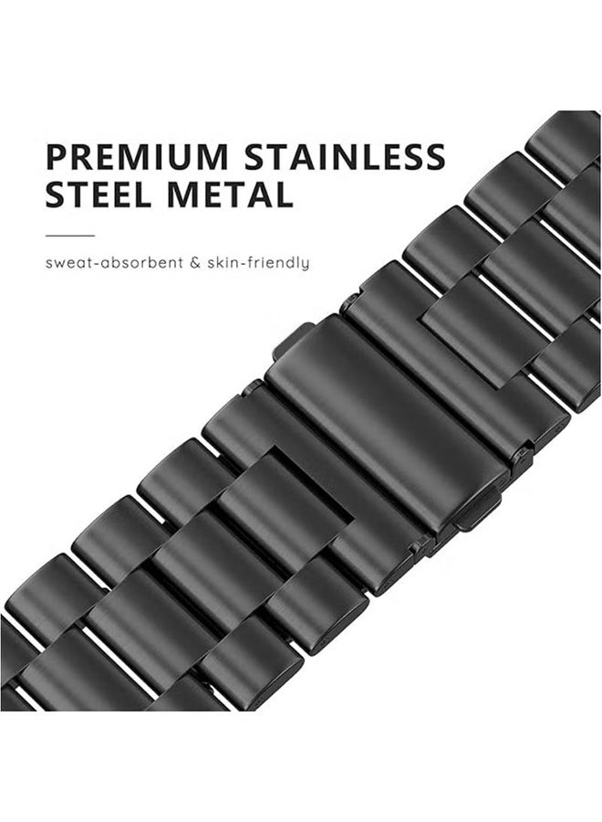YJ Compatible Apple Watch Straps 42mm 44mm 45mm 49mm, Stainless Steel iWatch Band with Case for Apple Watch Series 8/7/6/5/4/3/2/1/SE/SE2/Ultra，Upgraded Version Solid Stainless Steel Link Replacement Wristband Compatible for Watch Sports & Edition Men Women, Business Stainless Steel Strap for iWatch Bands Ultra 2, SE, Ultra Series 9 8 7 6 5 4 3 2 1 Black - Image 5