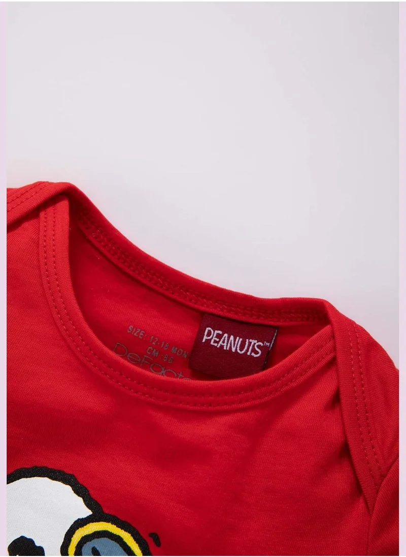 ديفاكتو 2 Pack BabyBoy Snoopy Licenced Envelope Neck Knitted Overalls
