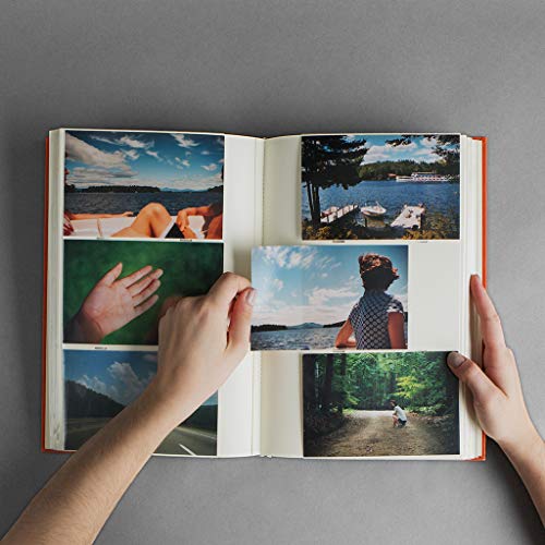 Kolo Hudson 3up Photo Album, Holds 300 4x6 Photos, Ideal for Weddings and Baby Books, Black Leather - Image 4