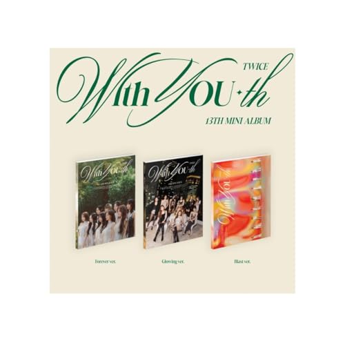 Dreamus TWICE - With YOU-th (13th Mini Album) CD+Pre-Order Benefit+Folded Poster (Glowing ver, 1 Folded Poster), JYPK1761 - Image 5