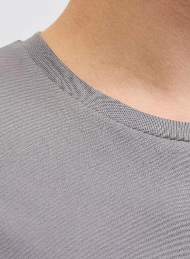 JACK & JONES Jack & Jones JJGeplas Logo Print Crew Neck T-Shirt