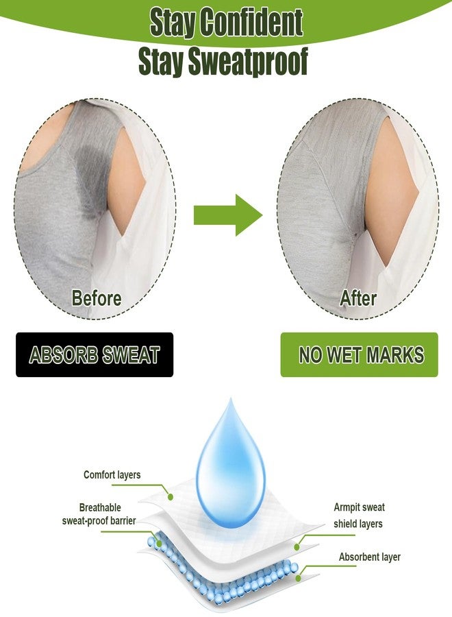YSSPPOY Armpit Sweat Pads, 80 Packs Underarm Sweat Pads for Women and Men, Disposable Sweat Pads for Under Arms, Extra Adhesive Armpit Shields, All-day Underarm Defense - Image 3