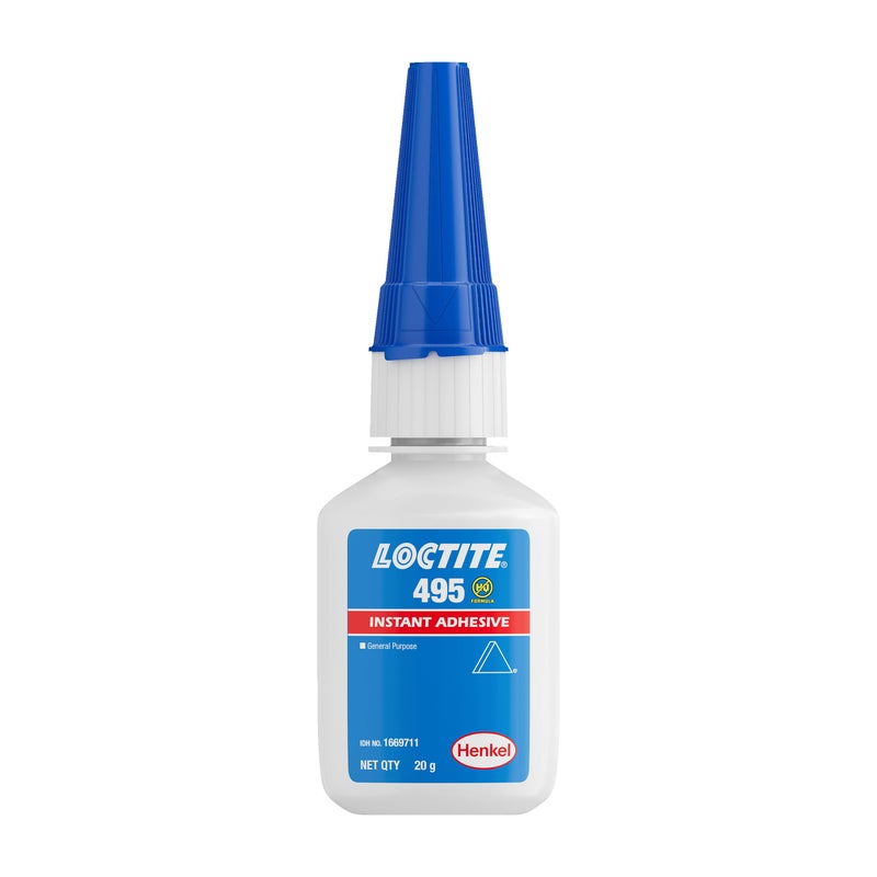 Loctite 495 Instant Adhesive 20g | Transparent | General Purpose | Fast Moisture Cure | Bonds Metal, Plastic, Rubber | Low-viscosity - Image 3