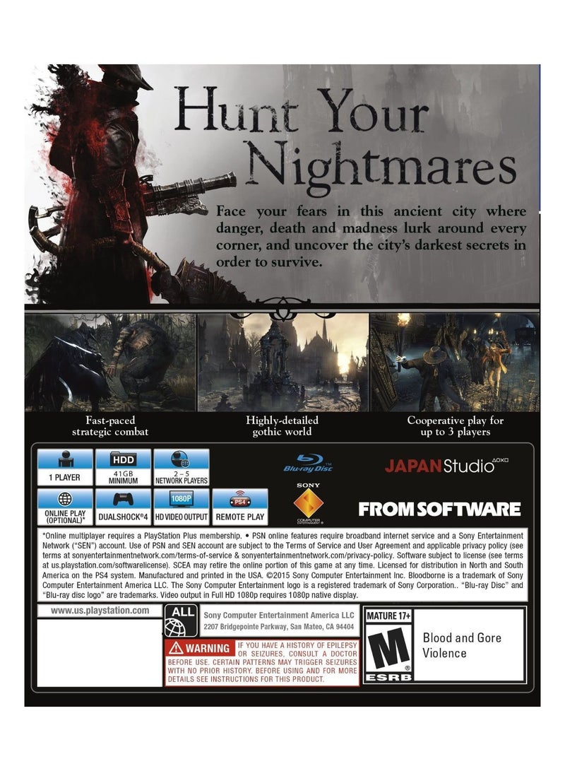 Aksys Games Bloodborne (Intl Version) - Role Playing - playstation_4_ps4 - Image 2