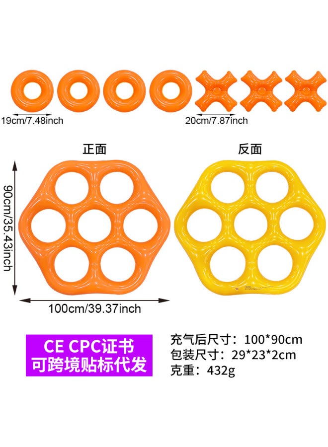 New Product Children's Hexagonal Inflatable Water Toy Swimming Pool Entertainment Interactive Pvc Water Throwing Prop