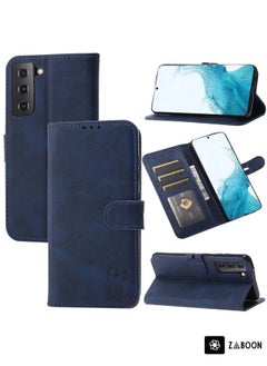 Protective Case Cover For Samsung Galaxy S22+ 5G Embossed Happy Cat Pattern Horizontal Flip Leather