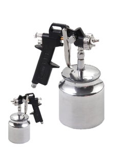 KSEIBI Suction Spray Gun Junior, Size 180mm, Professional Air Spray System for Car Furniture Fence Wall, and machines, Suitabl for Spraying Oil-Based or Latex Paints (Silver & Black).  - Image 3