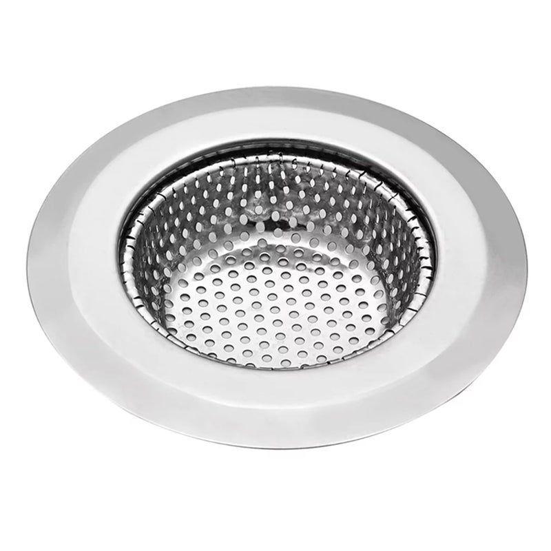 Hian Stainless Steel Kitchen Sink Strainer - Heavy Duty Sink Jali Kitchen Drain Basin Basket Filter, Durable Corrosion-Resistant Stainless Steel Strainer (Pack of 1, Round) - Image 1