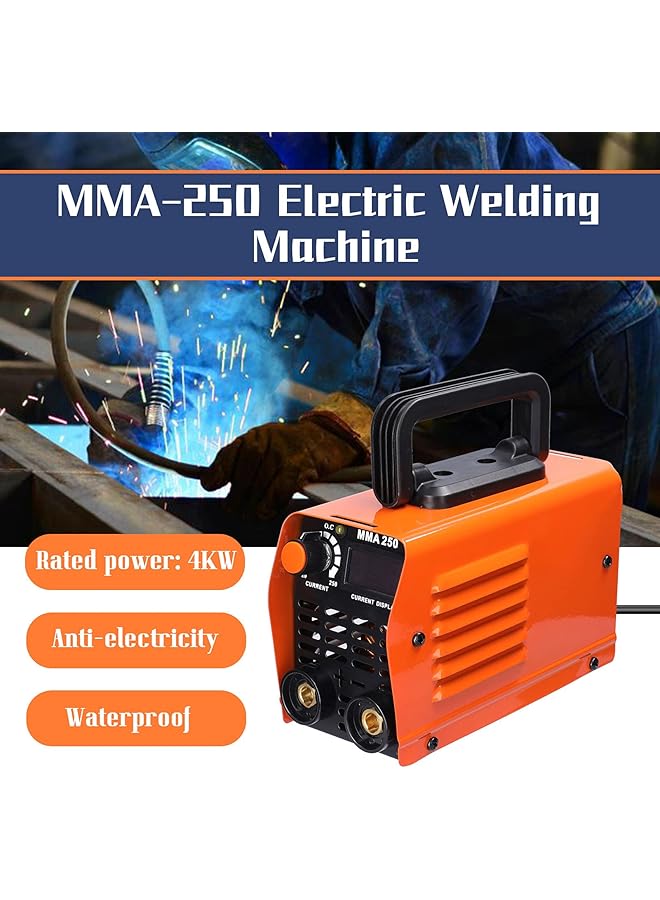 erorex Arc Welder 250Amps Lcd Welding Machine Portable Mini Electric Welder Anti Stick For 2 5Mm Rods For Welding Electric Work With Safety Set - Image 5