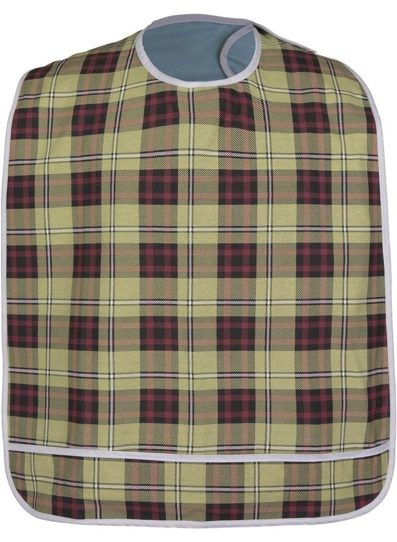 Adult Bibs for Eating - Extra Large Reusable Clothing Protector - Waterproofing Adult Bibs for Women and Men - Crumb Catcher - Machine Washable Bib ( Color : Yellow） - Image 3