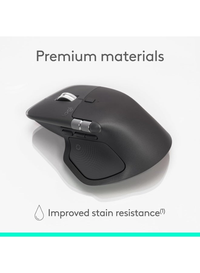 Logitech MX Master 4 for Business, Wireless Mouse with Quiet Clicks, 8K DPI, MagSpeed Scrolling, Logi Bolt Receiver, Bluetooth, Actions Ring, Haptics, USB-C Charging graphite - Image 2