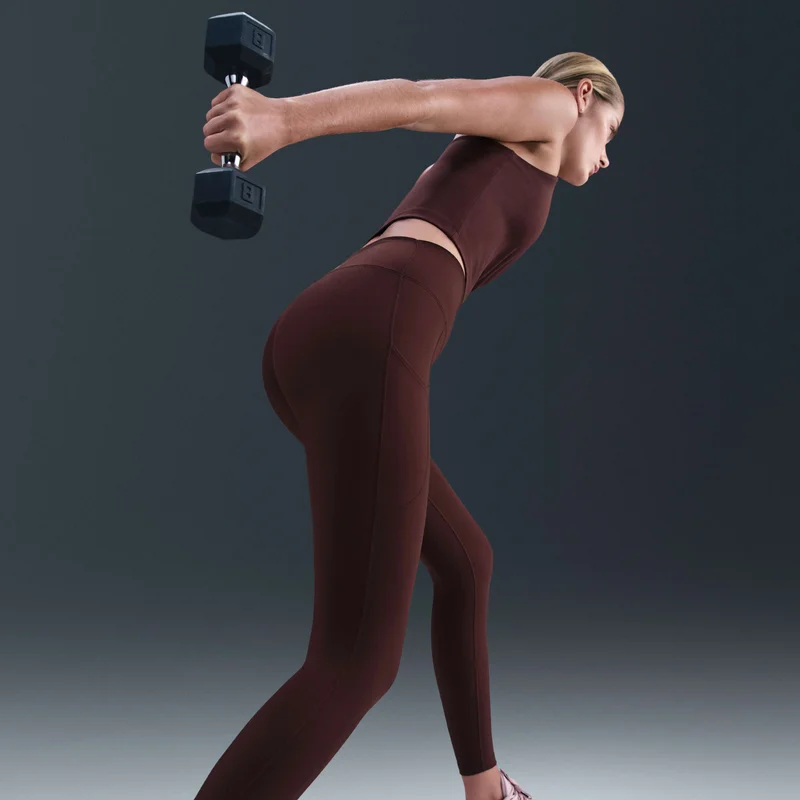 Nike Pink Women's One Dri-FIT 7/8 Training Leggings for Women | Best Price UAE