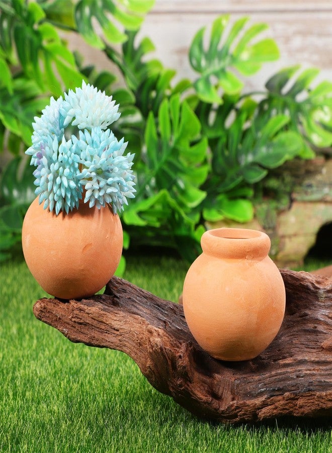 Toddmomy 6pcs Flower Planter Matka Cuite Planter Pots for Indoor Plants Mill Nursery Pot Small Earthenware Pot Miniture Decoration Wall Planter Terre Planting Pot Wedding Clay - Image 2