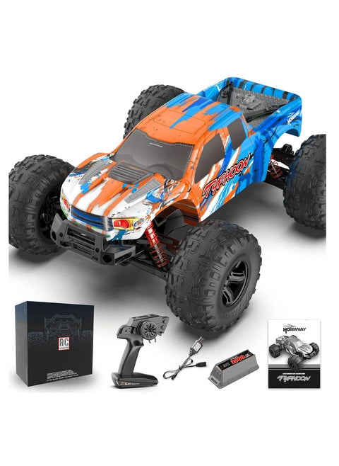AKDC RC Cars for Adults High Speed 60KM/H, 1:10 Scale Large All Terrain RC Truck, 25+ Min 4WD Hobby Grade Electric Vehicle with 2.4GHz Radio Remote Control, 4X4 Waterproof MULTICOLOUR