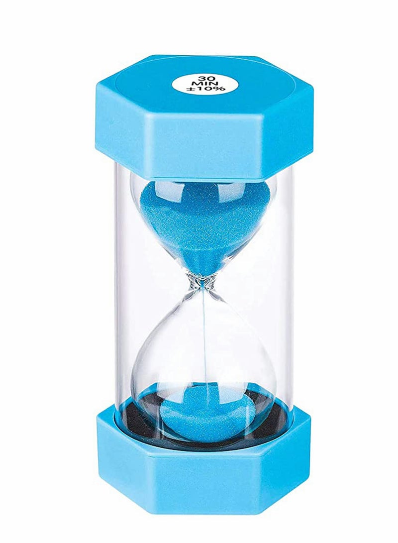 KASTWAVE Sandglass 30 Minute Sand Hourglass Timer Plastic Sand Clock, arge Half Hour Plastic Sandglass for Home, Desk, Office Decor - Image 1