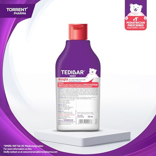 Atogla Baby Lotion 200ml from Tedibar Family | No. 1* Pediatrician prescribed Moisturising Lotion- By Torrent Pharma - Image 3