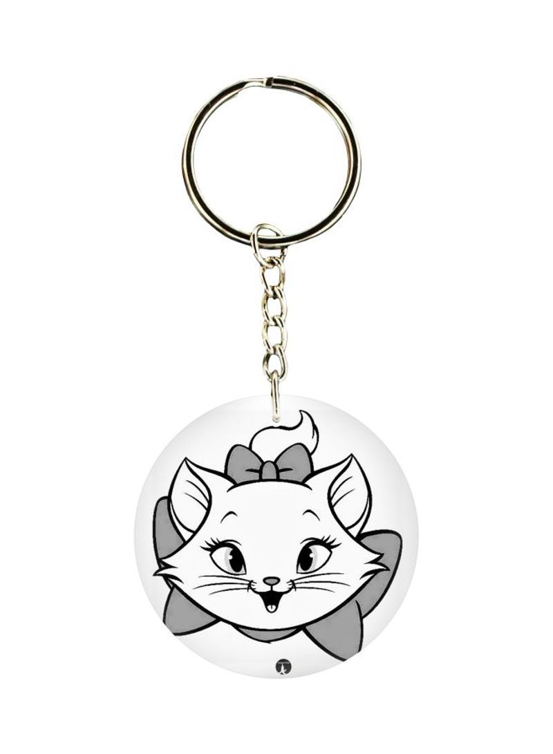 Cat Printed Keychain