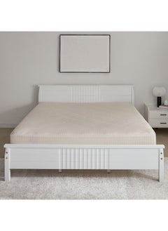 Home Box Hamilton Satin Striped Super King Fitted Sheet 200 x 36 x 200 cm  - Image 1