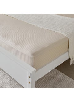 Home Box Hamilton Satin Striped Super King Fitted Sheet 200 x 36 x 200 cm  - Image 3