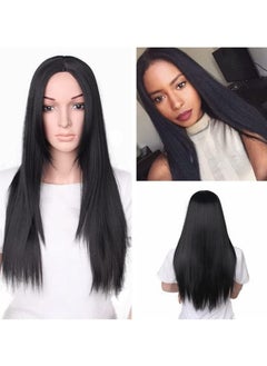 black-no fringe straight