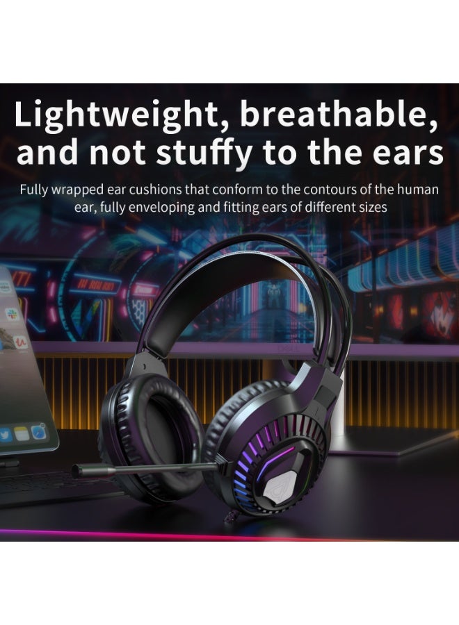 A-jazz AT120 Head mounted Gaming Earphones+Mechanical Touch Keyboard+High DPI Mouse Keyboard and Mouse Earphones, Three piece Set, Essential for Esports Party, Get Ready for Gaming Experience - Image 4