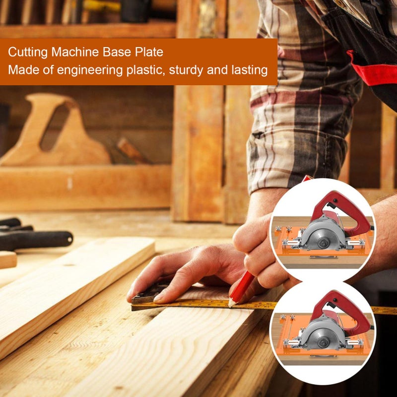 Engineering Plastic Circular Saw Guide Base Plate 28x15cm with Scale Markings for Woodworking - Image 4