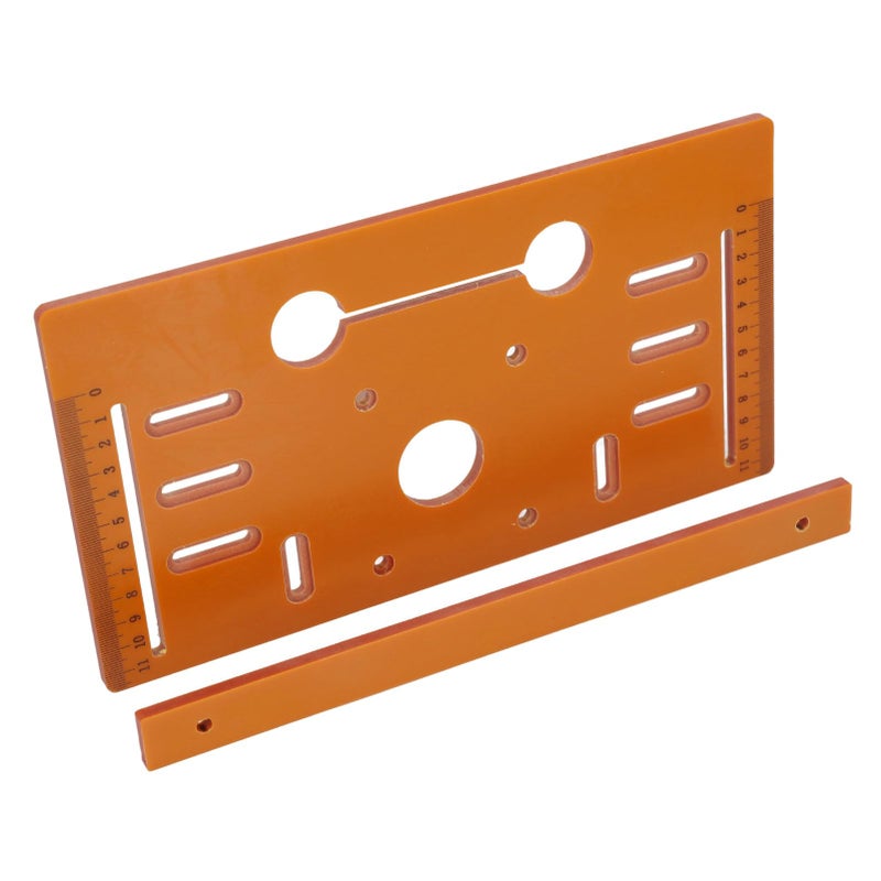 Engineering Plastic Circular Saw Guide Base Plate 28x15cm with Scale Markings for Woodworking - Image 2