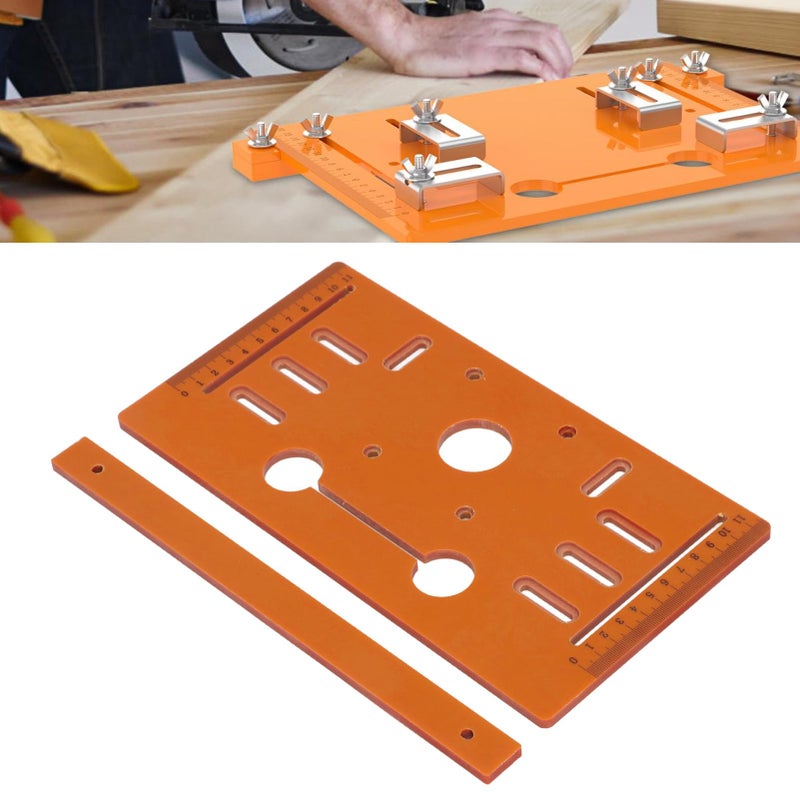 Engineering Plastic Circular Saw Guide Base Plate 28x15cm with Scale Markings for Woodworking - Image 3