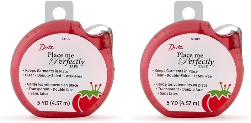 Dritz Dritz Place Me Perfectly 5 Yards Clear Garment Tape 5Yards Pack of 2  - Image 1