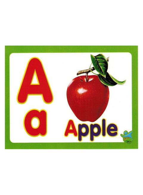 بطاقات تعليمية بتصميم الحروف الأبجدية الإنجليزية مكونة من 26 قطعة