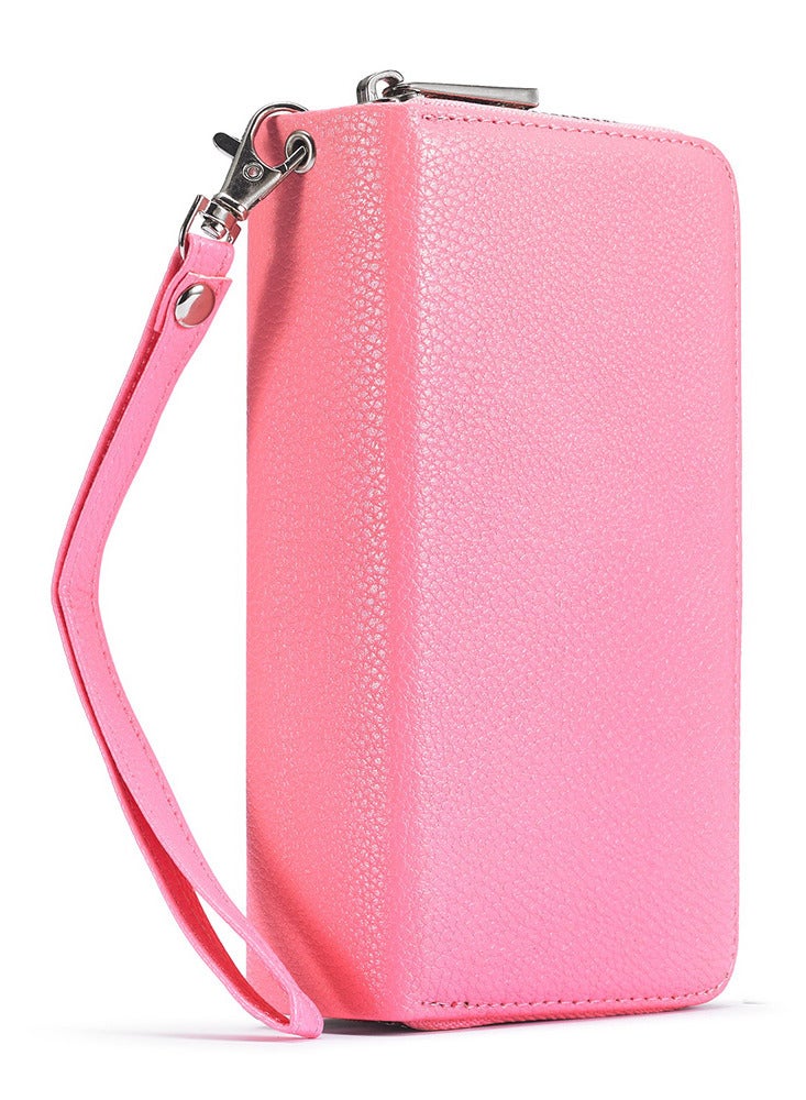 CATANES (for iPhone 12 Mini) Wallet Case Leather Cover with ID Credit Holder Folio Flip Wallet case / Light Pink - Image 5