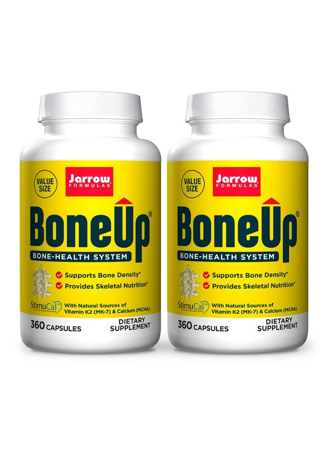 jarrow formulas - Boneup 360 Capsules Pack Of 2 Micronutrient Formula For Bone Health Includes Natural Sources Of Vitamin D3 Vitamin K2 (As Mk7) & Calcium 360 Total Servings - Image 1