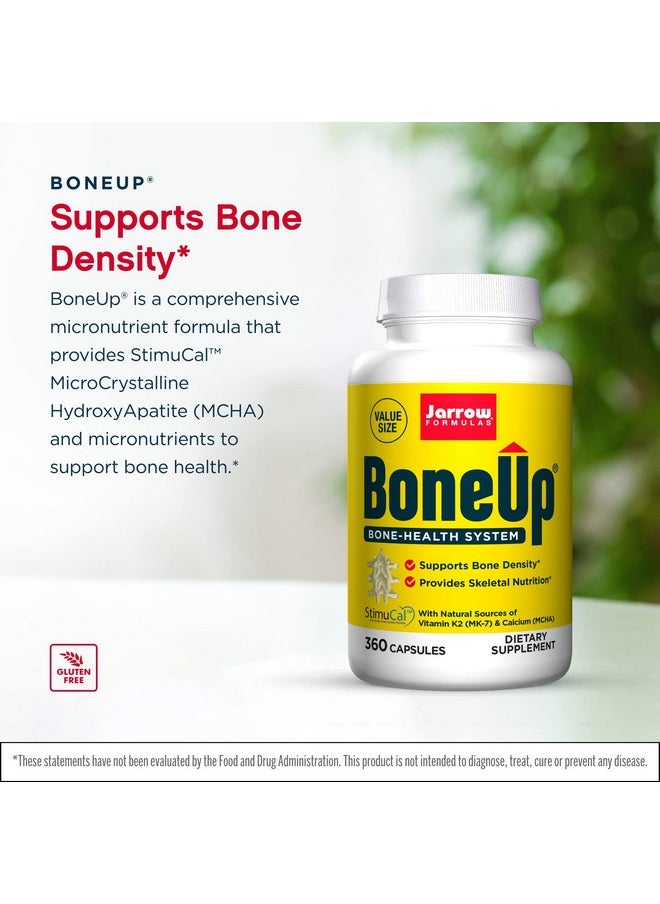 jarrow formulas - Boneup 360 Capsules Pack Of 2 Micronutrient Formula For Bone Health Includes Natural Sources Of Vitamin D3 Vitamin K2 (As Mk7) & Calcium 360 Total Servings - Image 1