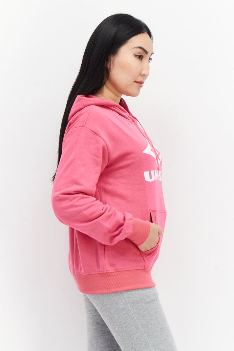 umbro سويت شيرت رياضي نسائي مناسب في الهواء الطلق، وردي - Image 3