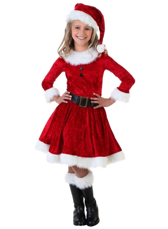 Fancydresswale Miss Santa Costume For Christmas,Red (Boots Not Included) (5-7 Yrs) - Image 1