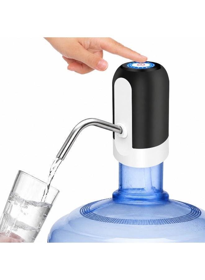 Portable Automatic Water Pump for 5 Gallon Bottles USB Rechargeable Drinking Water Dispenser - Image 1