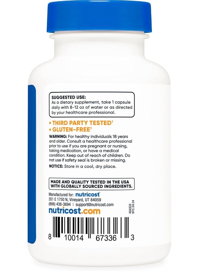 Nutricost Lithium Orotate 5Mg, 120 Capsules - Veggie Caps, Non-Gmo, Gluten Free - Image 3