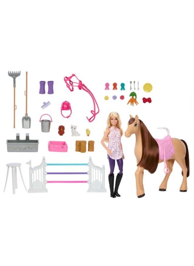 Barbie Barbie Mysteries: The Great Horse Chase Stable Playset With Doll, Toy Horse & Accessories  - Image 1