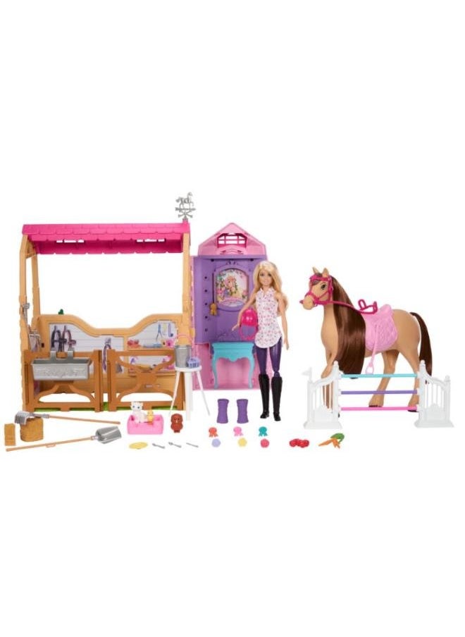 Barbie Barbie Mysteries: The Great Horse Chase Stable Playset With Doll, Toy Horse & Accessories  - Image 2