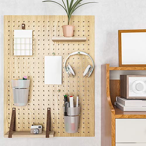 Kuhome 6 Set Pegboard Hooks with Cups, Ring Style Bins with Rings, Pegboard Cup Holder Accessories for Organizing Storage (Transparent) - Image 5
