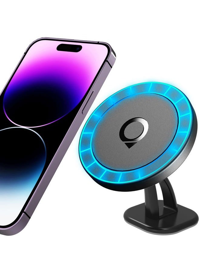 Quarble Compatible with Mag Safe Car Mount Dashboard Magnetic 360° Adjustable Phone Holder Soft Rubber Front Compatible with iPhone 16/15/ 14/13/ 12/ Pro/Pro Max No Metal Plate Needed Since 2021 - Image 1