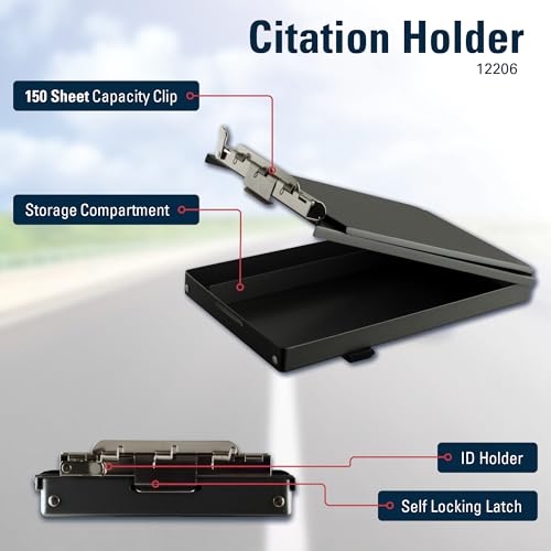 Saunders Black Recycled Aluminum Citation Holder – Eco-Friendly Office Supply, Corrosion Resistant, Lightweight Clipboard. Stationery Supplies - Image 3