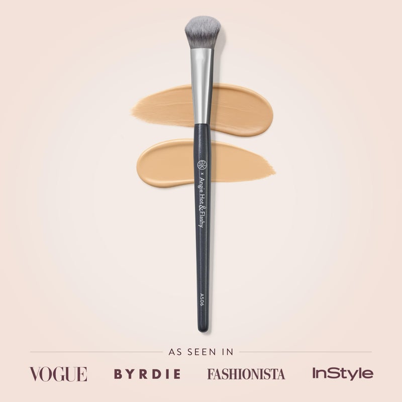 BK BEAUTY BRUSHES - ANGIE HOT & FLASHY A506 CONCEALER - Viral "Kitten Paw" Face Brush - Under-Eye Concealing and Contouring - Makeup Brushes - Image 2