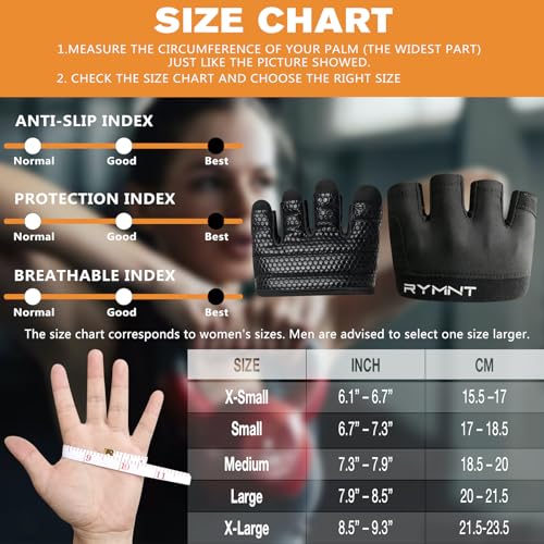 RYMNT Minimal Workout Gloves,Short Micro Weight Lifting Gloves Grip Pads with Full Palm Protection & Extra Grip for Men Women Weightlifting,Gym,Cross Training,Powerlifting,WODs.Tie Dye White.Medium - Image 3