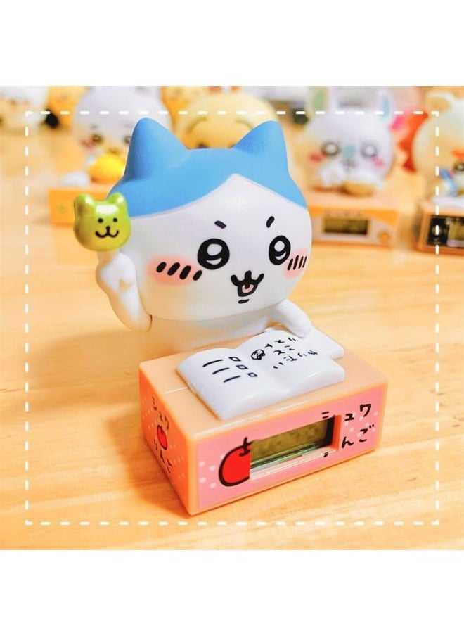 Generic - Chiikawa Giyka Wow Clock Desk Self-deprecating Bear Handmade Usaki Small Eight Qitan Model Ornaments-Colour:2 Random Boxes-Specification:The Clockless Model Can Be Used As An Ornament - Image 1