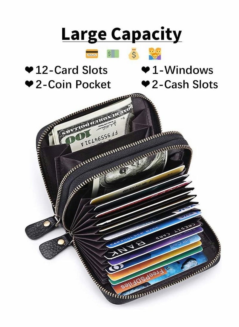 سيوسي حاملي بطاقات الائتمان محافظ جلدية صغيرة RFID blocking حاملي بطاقات الائتمان حقائب جلدية RFID جلد البقر الأرغن تصميم محافظ صفر البنك بطاقة تخزين الحقائب - Image 2