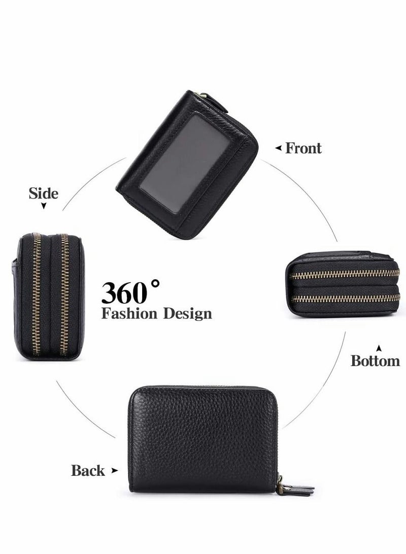 سيوسي حاملي بطاقات الائتمان محافظ جلدية صغيرة RFID blocking حاملي بطاقات الائتمان حقائب جلدية RFID جلد البقر الأرغن تصميم محافظ صفر البنك بطاقة تخزين الحقائب - Image 5